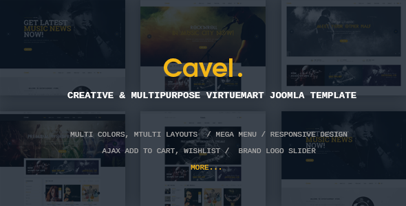 Vina Cavel - Creative and Multipurpose VirtueMart Joomla Template - VirtueMart Joomla