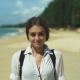 Beautiful Young Girl Walking On The Beach - VideoHive Item for Sale