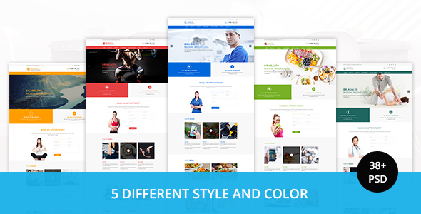 DR.HEALTH - Modern and Creative PSD Template - Corporate PSD Templates