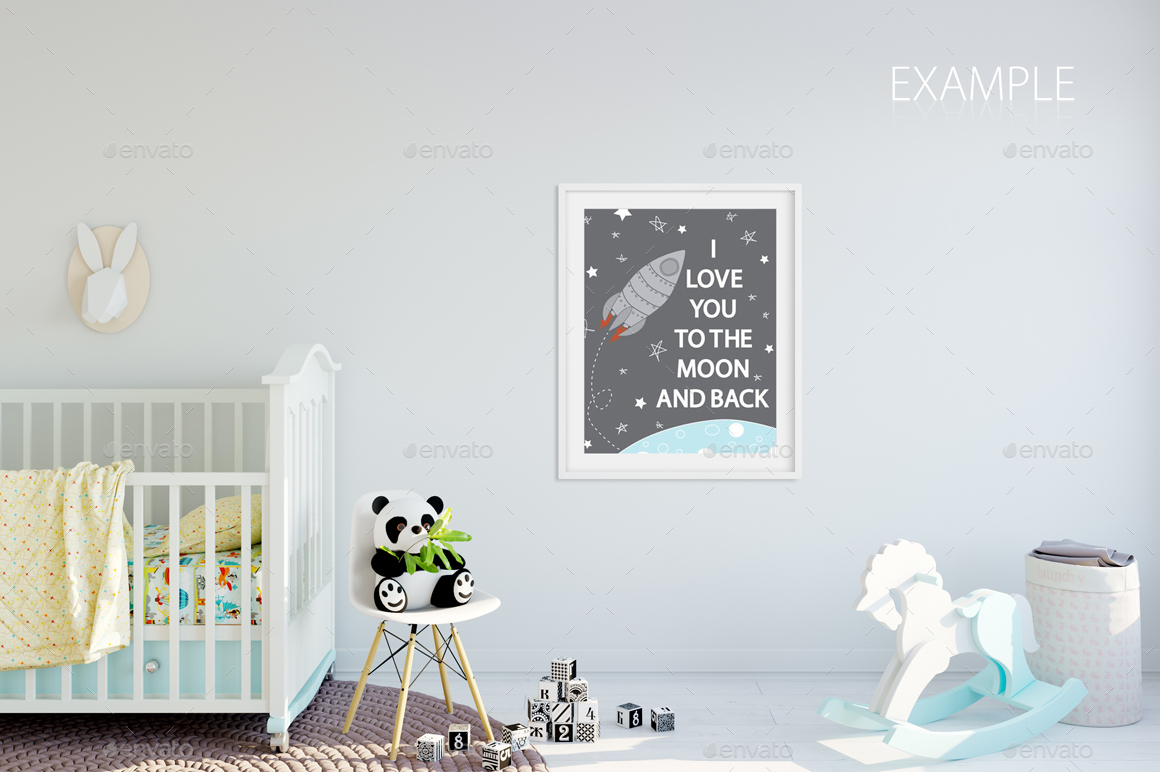 Download Kids Wall & Frames Mockup - Pack by Feverik | GraphicRiver