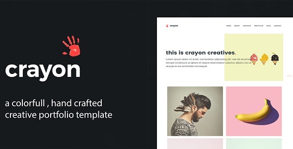 Crayon - Creative Portfolio Template - Creative Site Templates