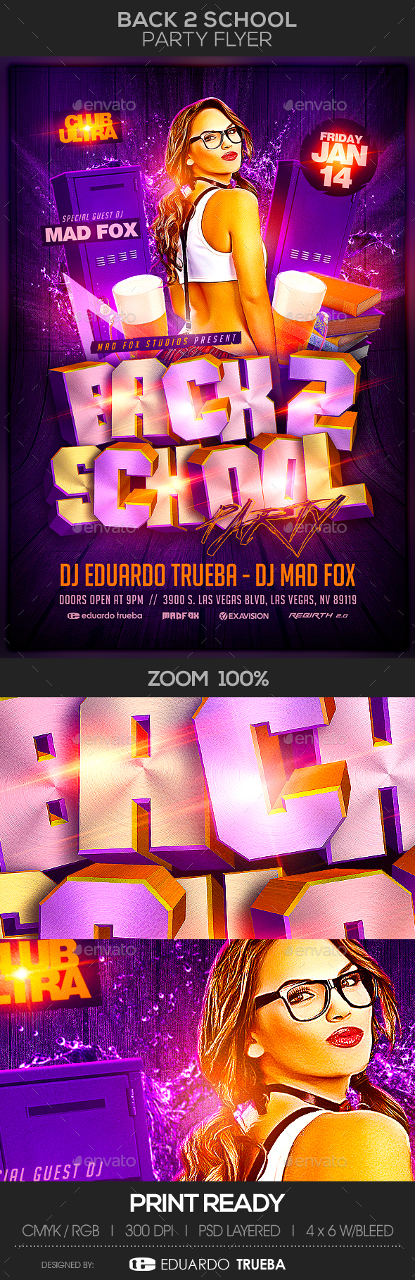 Back 2 School Party Flyer