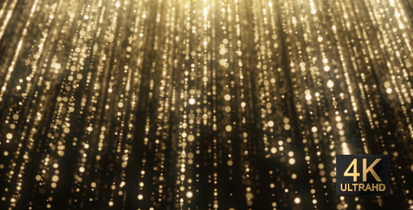 Particles Gold Background