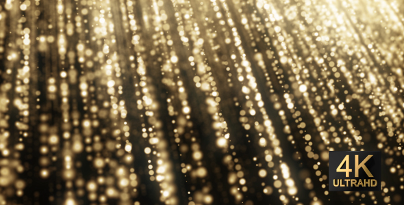 Particles Gold Background