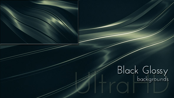 Black Glossy Metal Surface