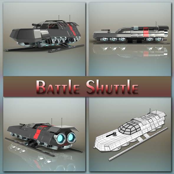 Battle Shuttle - 3Docean 19248312