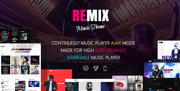 Remix Music - Music Band Theme - Music and Bands Entertainment