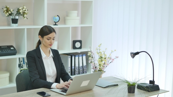 Young Woman in the Office