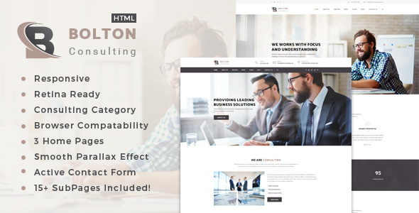 Awesome Bolton : Business, Finance and Consultancy Template