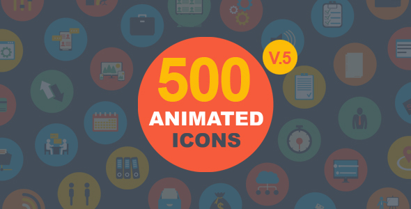 Flat Icons Pack - VideoHive 14843216