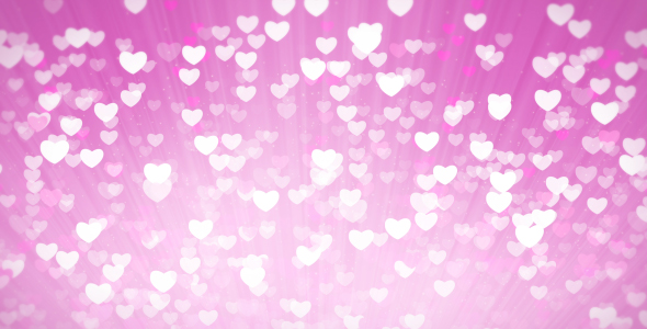 Shiny Hearts Light Background