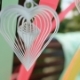 White Paper Heart Whirls Among Ribbons - VideoHive Item for Sale