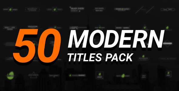 50 Modern Titles - VideoHive 19253065