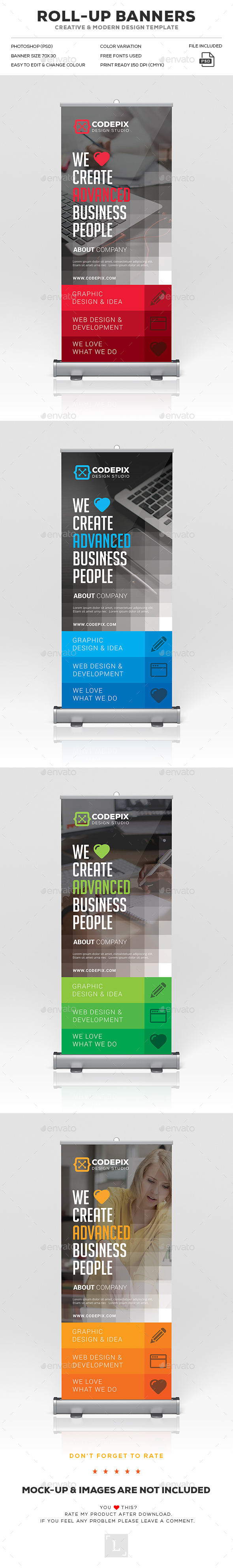 Roll-Up Banner - Signage Print Templates