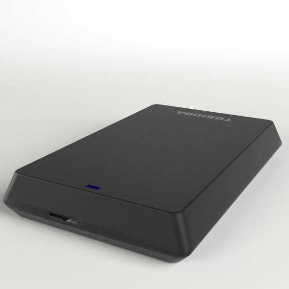 TOSHIBA USB External HDD Hard Disk - 3DOcean Item for Sale