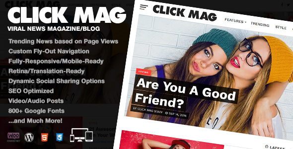 ClickMag Blogger Template Free