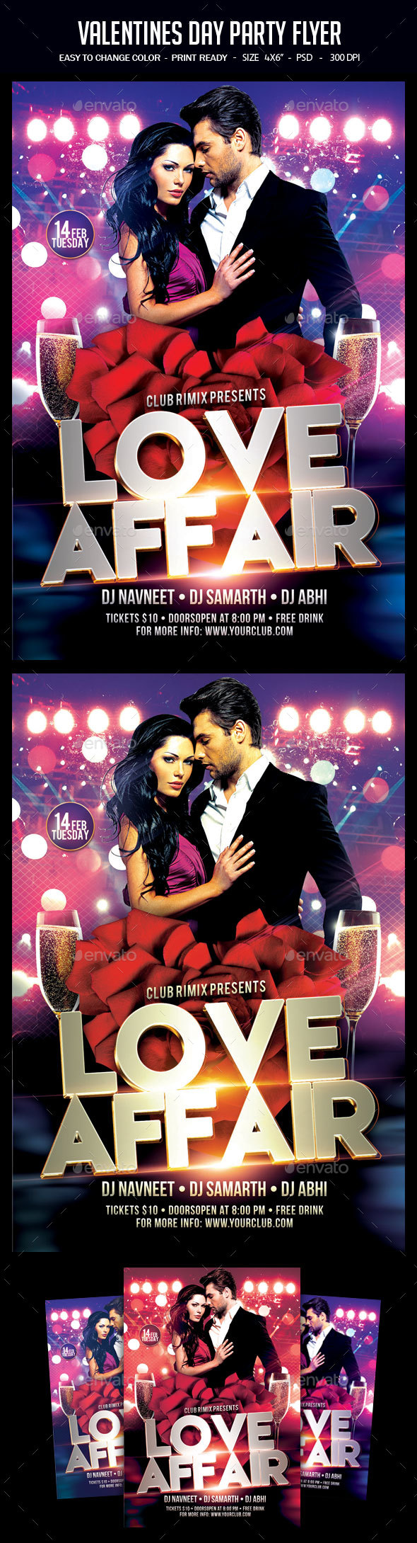 Love Party Flyer - Clubs & Parties Events