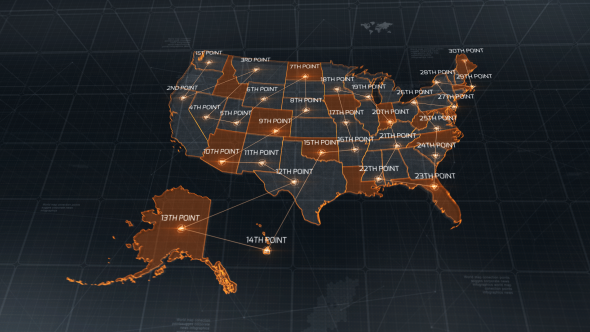 USA Map - VideoHive 19254216