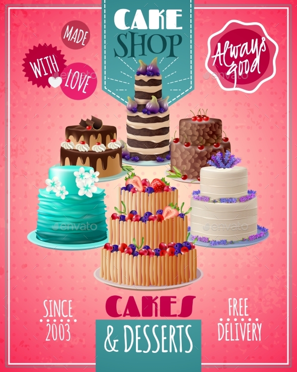 Cake Bakery Course Poster Template and Ideas for Design | Fotor