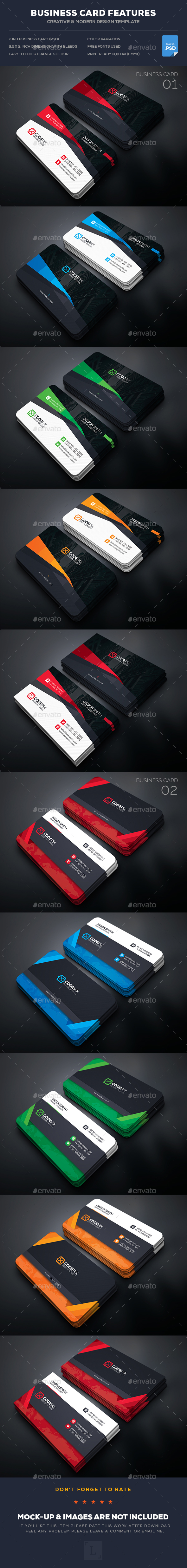 Business Card Bundle - Business Cards Print Templates