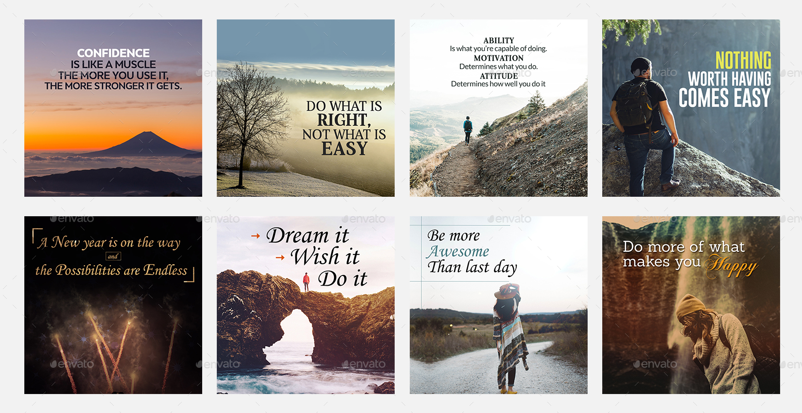 Quotes Instagram Templates - 50 Designs by Hyov | GraphicRiver