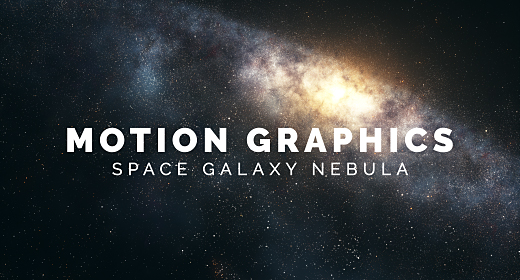 Motion Graphics Space Galaxy