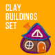 Clay Buildings Set - VideoHive Item for Sale