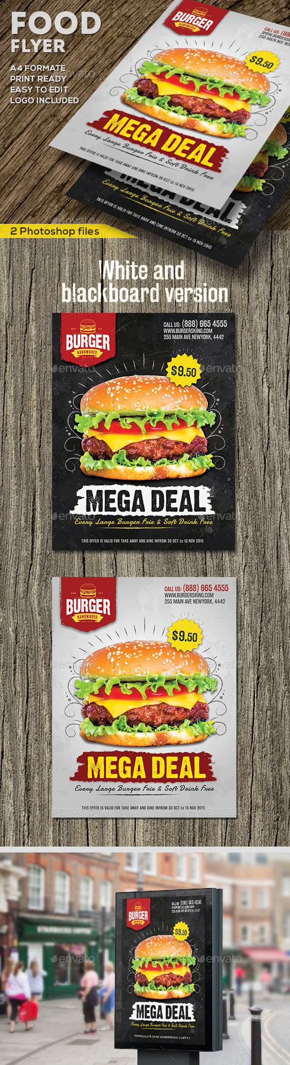 Food Promotional Flyer - Restaurant Flyers