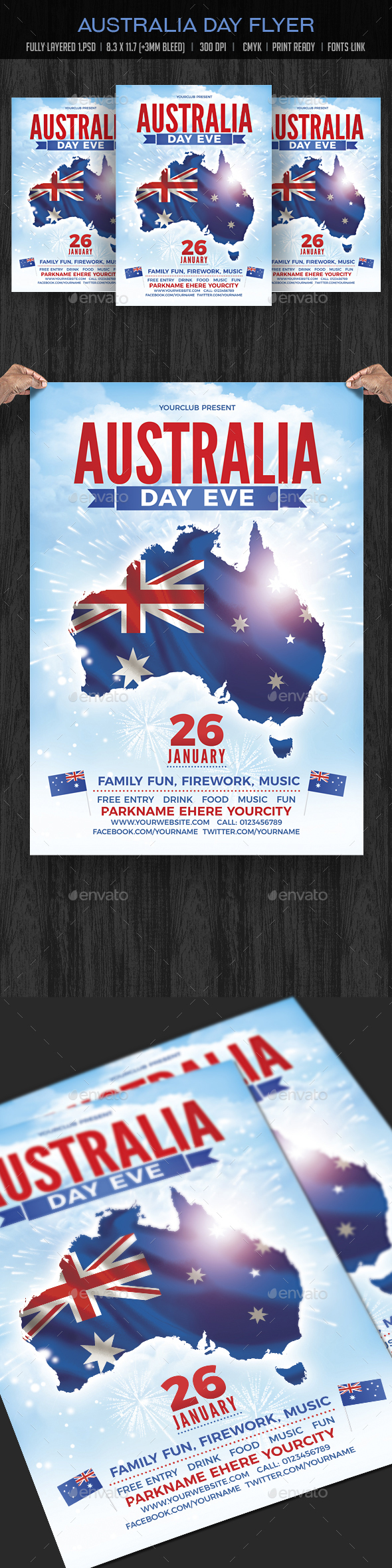 Australia Day Party Flyer - Events Flyers