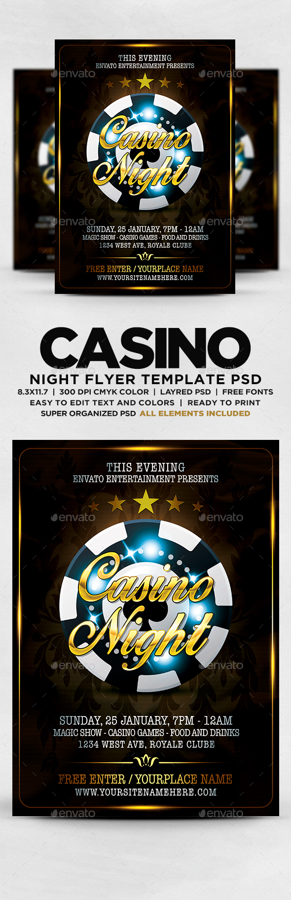 Casino Night Flyer