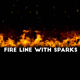 Line Fire With Sparks - VideoHive Item for Sale
