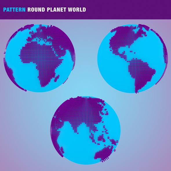 Pattern Round Planet - 3Docean 19260139