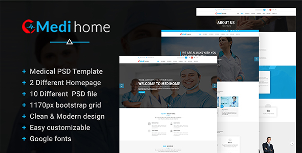 Medihome-Medical PSD Template