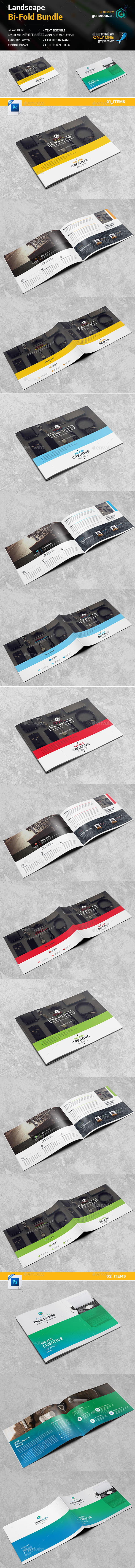 Landscape Bi-Fold Brochure 2 in 1 - Corporate Brochures