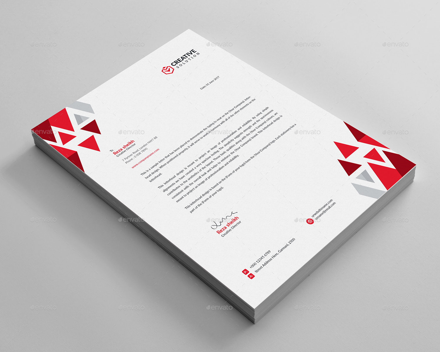 Letterhead Bundle 2 in 1, Print Templates | GraphicRiver