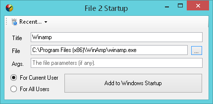 add to startup