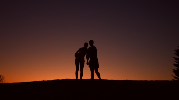 Loving Couple of Volleyball Players. by stockfilmstudio | VideoHive