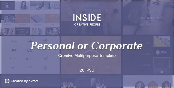 insidE — Personal or Corporate - Creative Multipurpose Template - Business Corporate