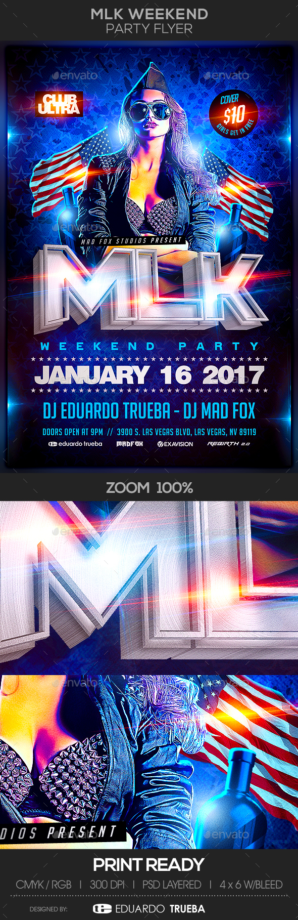 MLK Weekend Party Flyer - Events Flyers