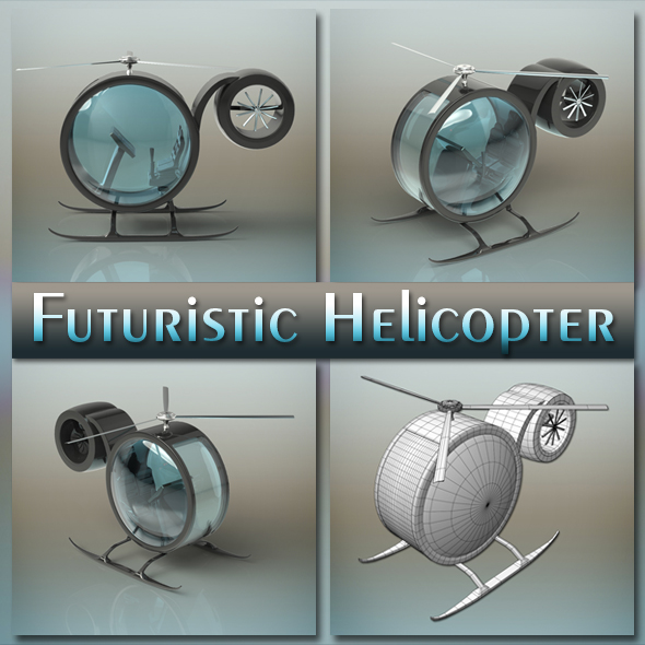 Futuristic Helicopter - 3Docean 19263267