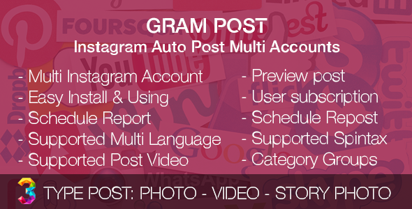 Gram Post - Instagram Auto Post Multi Accounts by ... - 590 x 300 png 189kB