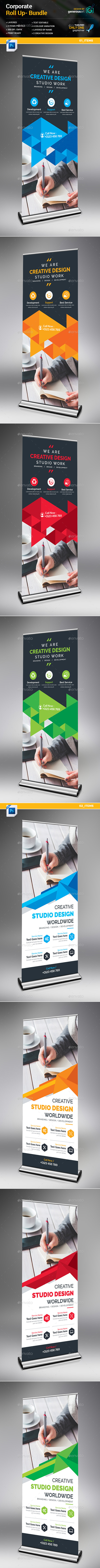 Roll-Up Banner 2 in 1 - Signage Print Templates