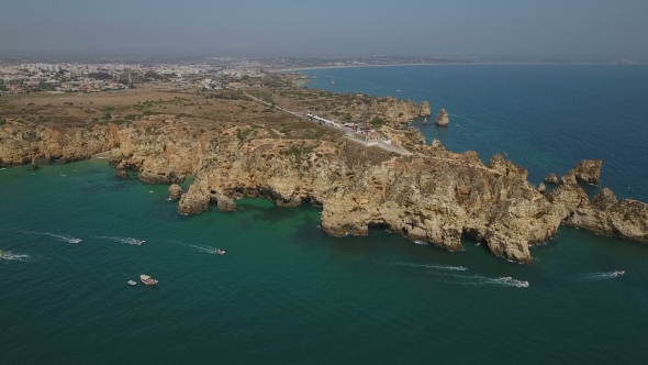 View From the Sky the Bay and the Cape Ponta De Piedade alt