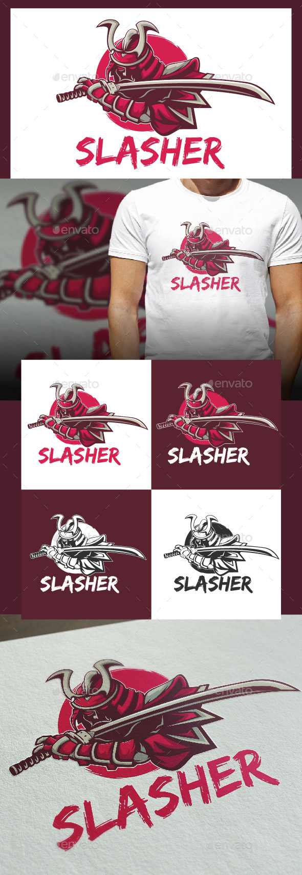 Slasher Logo Template - Humans Logo Templates