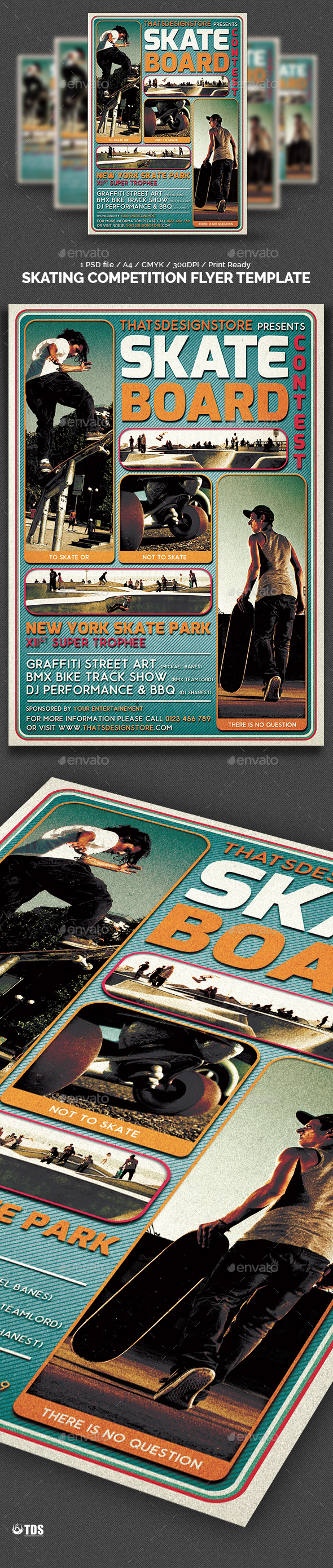 skating competition flyer template by lou606 graphicriver skateboard flyer psd
