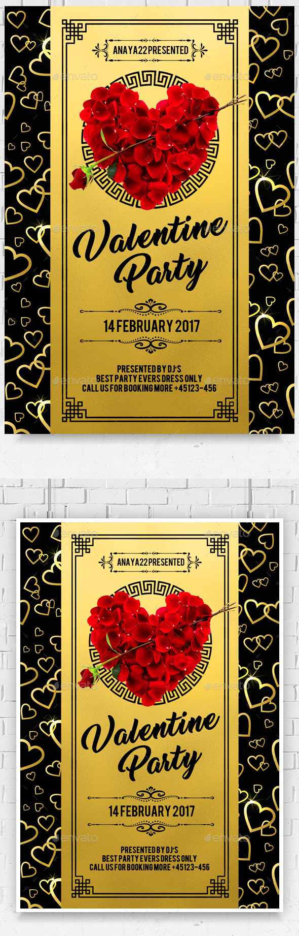 Valentines Day Party Flyer - Clubs & Parties Events
