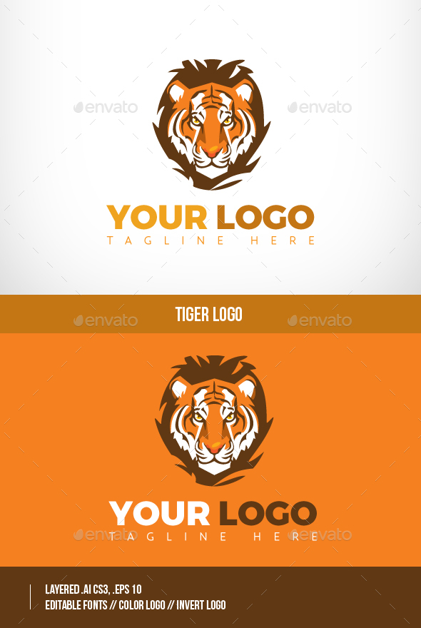 Multi Purpose Tiger Logo - Animals Logo Templates
