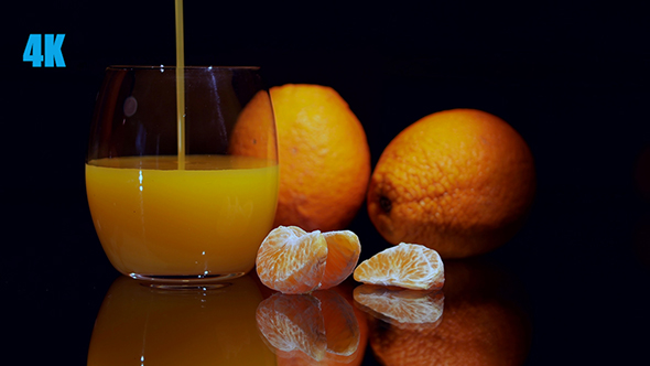 A Glass of Fresh Orange Juice