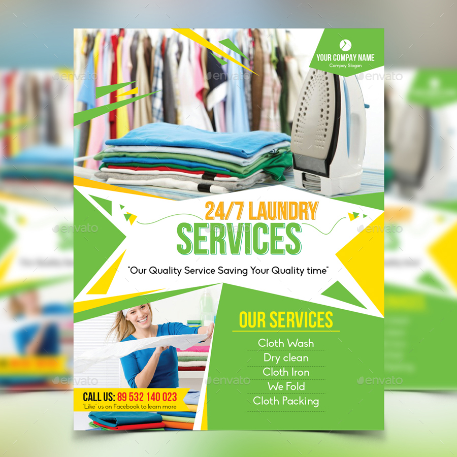 laundry service flyer by design_station graphicriver service flyer