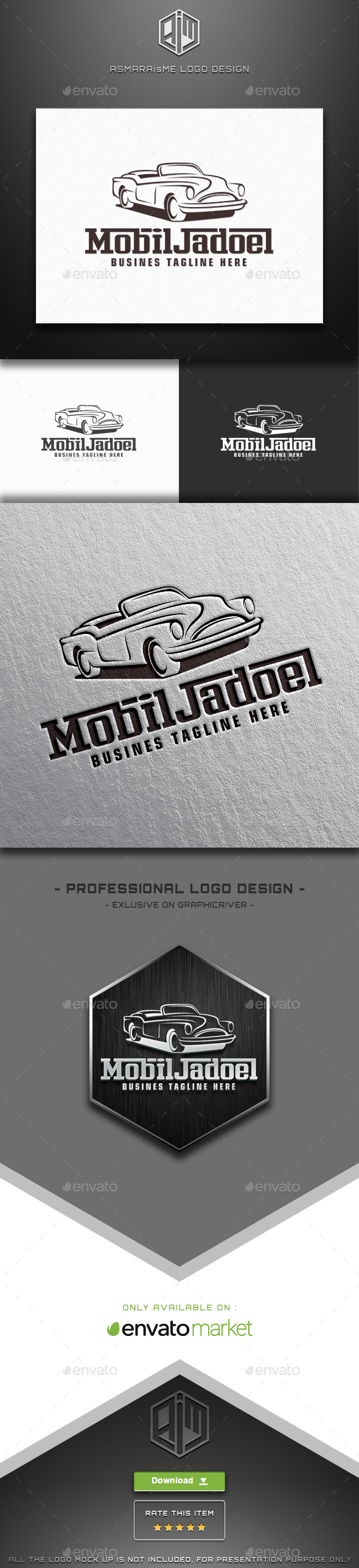 Mobil Jadoel - Vintage Car Logo